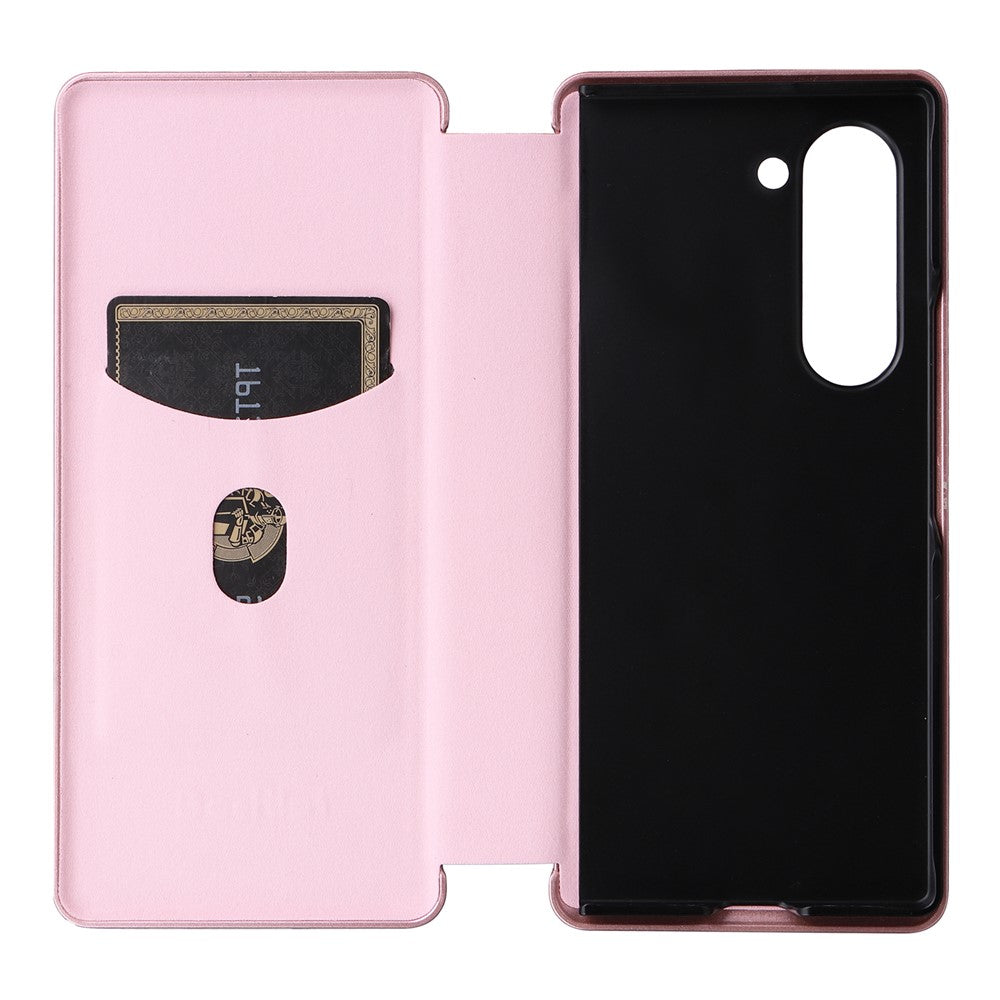 Til Samsung Galaxy Z Fold6 5G Etui Kortholder Stativ PU Læder Telefoncover
