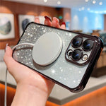 iPhone 13 Pro Max-skal Gradient Sparkle TPU-mobilskal kompatibelt med MagSafe