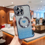 iPhone 13 Pro Max-skal Gradient Sparkle TPU-mobilskal kompatibelt med MagSafe