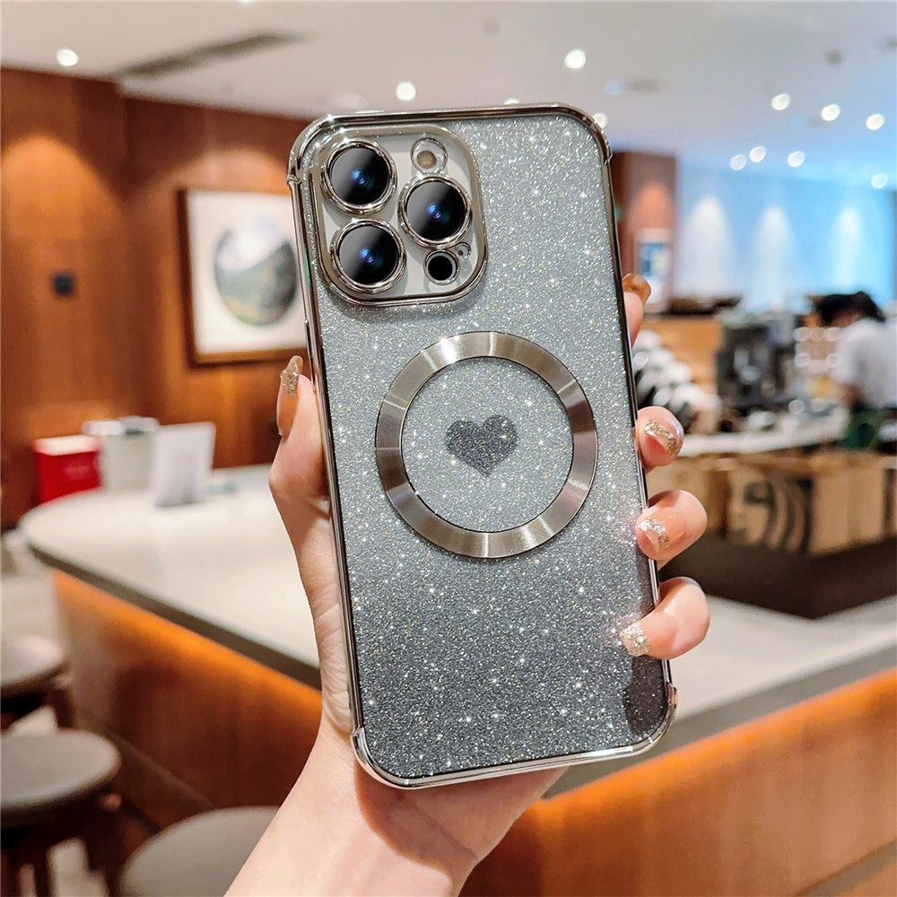 iPhone 13 Pro Max-skal Gradient Sparkle TPU-mobilskal kompatibelt med MagSafe