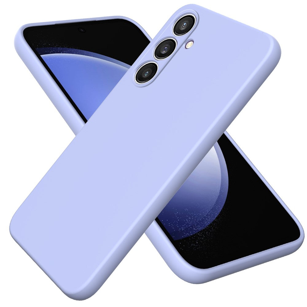 Til Samsung Galaxy S24 FE Etui Flydende Silikone Telefoncover Glat Touch med Håndrem