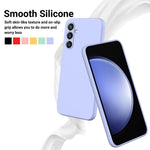 Til Samsung Galaxy S24 FE Etui Flydende Silikone Telefoncover Glat Touch med Håndrem