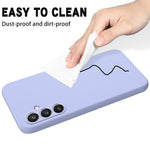 Til Samsung Galaxy S24 FE Etui Flydende Silikone Telefoncover Glat Touch med Håndrem