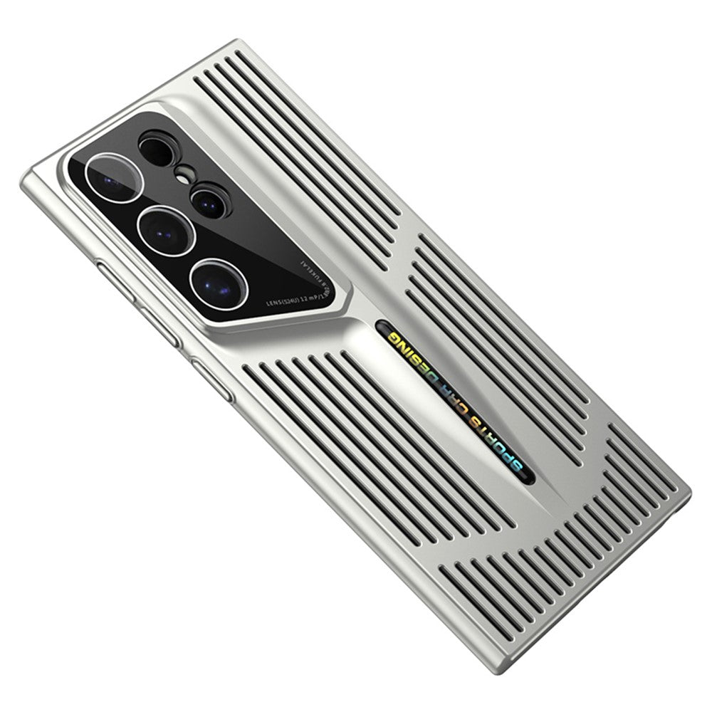 For Samsung Galaxy S23 Ultra Case Hard PC Electroplating Phone Cover Heat Dissipation Micro-Matte Back