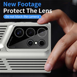 For Samsung Galaxy S23 Ultra Case Hard PC Electroplating Phone Cover Heat Dissipation Micro-Matte Back