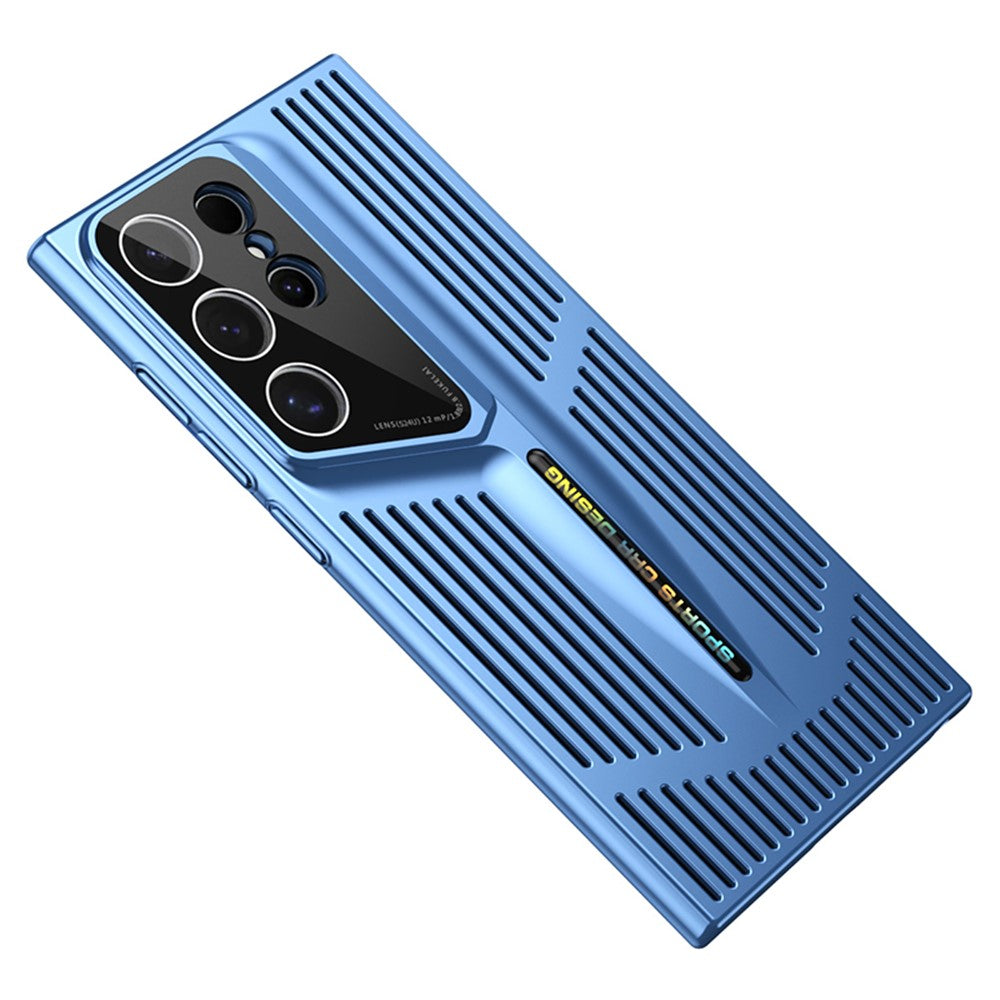 For Samsung Galaxy S23 Ultra Case Hard PC Electroplating Phone Cover Heat Dissipation Micro-Matte Back