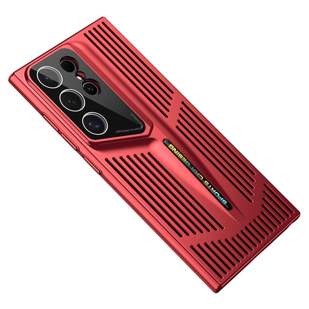 For Samsung Galaxy S23 Ultra Case Hard PC Electroplating Phone Cover Heat Dissipation Micro-Matte Back