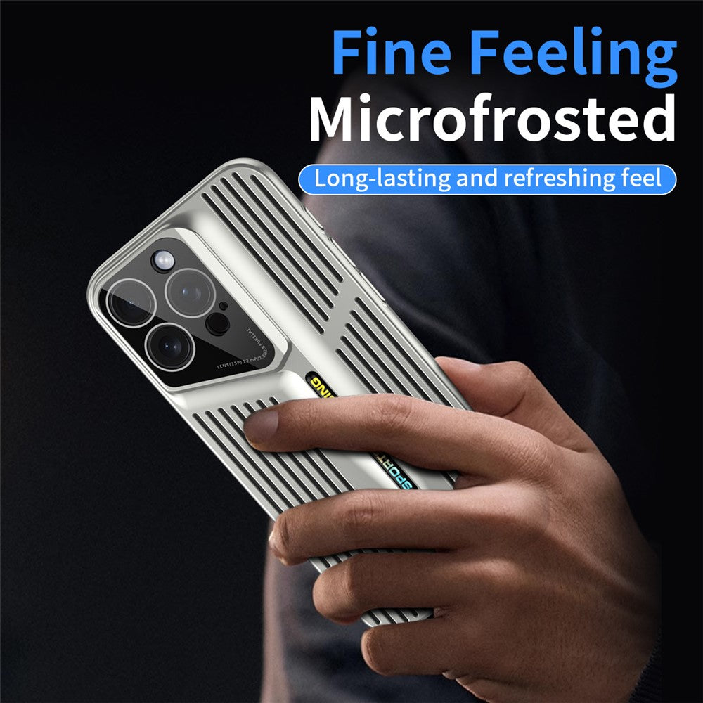 For iPhone 16 Pro Max Case Cooling Hollow Shockproof Hard PC Phone Cover