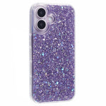 For iPhone 16 Shockproof Case Glittery Design Soft TPU Phone Cover