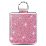 For Samsung Galaxy Z Flip7 FE 5G / Z Flip6 5G Case Leather+PC Glitter Phone Cover Rhinestone Ring Holder