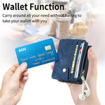 For Samsung Galaxy Z Flip7 FE 5G / Z Flip6 5G Case Kickstand Retro Leather Phone Cover Zipper Card Holder