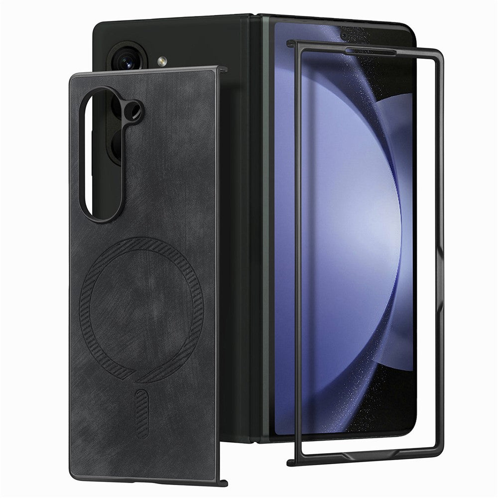 Til Samsung Galaxy Z Fold6 5G Magnetisk Etui Aftageligt PU+TPU Telefoncover