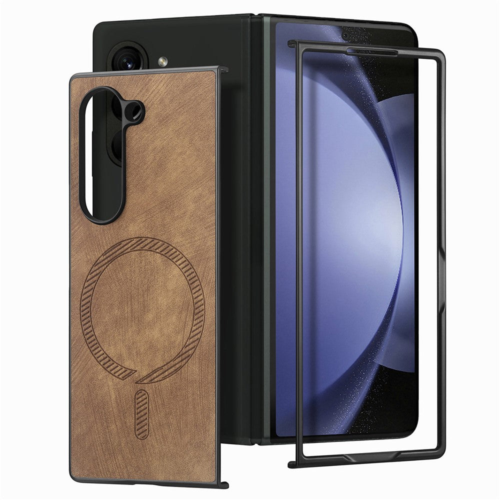 Til Samsung Galaxy Z Fold6 5G Magnetisk Etui Aftageligt PU+TPU Telefoncover