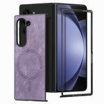 Til Samsung Galaxy Z Fold6 5G Magnetisk Etui Aftageligt PU+TPU Telefoncover