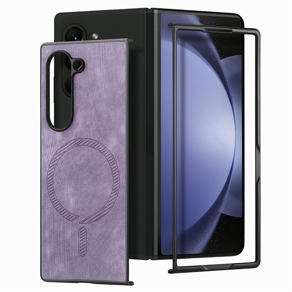 Til Samsung Galaxy Z Fold6 5G Magnetisk Etui Aftageligt PU+TPU Telefoncover