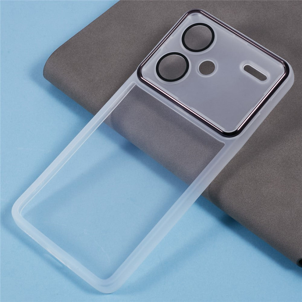 DKSM Series For Xiaomi Redmi Note 13 Pro+ 5G Case Electroplated Camera Frame TPU Phone Cover