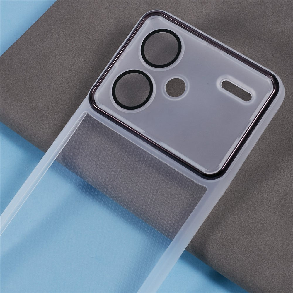 DKSM Series For Xiaomi Redmi Note 13 Pro+ 5G Case Electroplated Camera Frame TPU Phone Cover