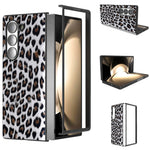 ABEEL For Samsung Galaxy Z Fold6 5G Case Leopard Pattern PU+PC Phone Cover