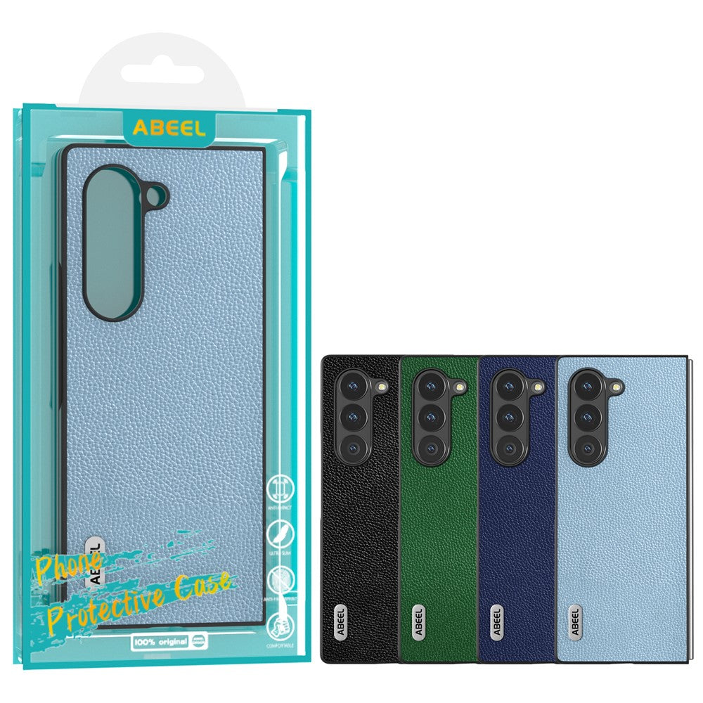 ABEEL For Samsung Galaxy Z Fold6 5G Case Litchi Texture Non-Slip Phone Cover