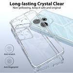 For Xiaomi Redmi Note 13R 5G Clear Case TPU+Acrylic Shockproof Phone Cover