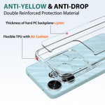 For Xiaomi Redmi Note 13R 5G Clear Case TPU+Acrylic Shockproof Phone Cover