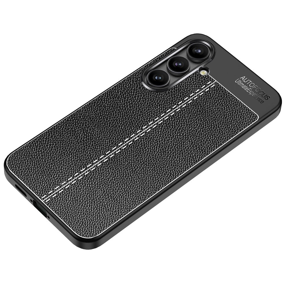 For Samsung Galaxy S24 FE Case Litchi Texture TPU Flexible Phone Cover