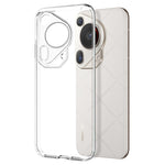 NORTHJO För Huawei Pura 70 Ultra Skal Genomskinligt TPU mobilskal med 3D Böjd Härdat Glasfilm