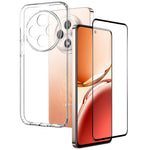 NORTHJO For Oppo Reno12 F 5G Clear Case TPU Phone Cover with Screen Protector