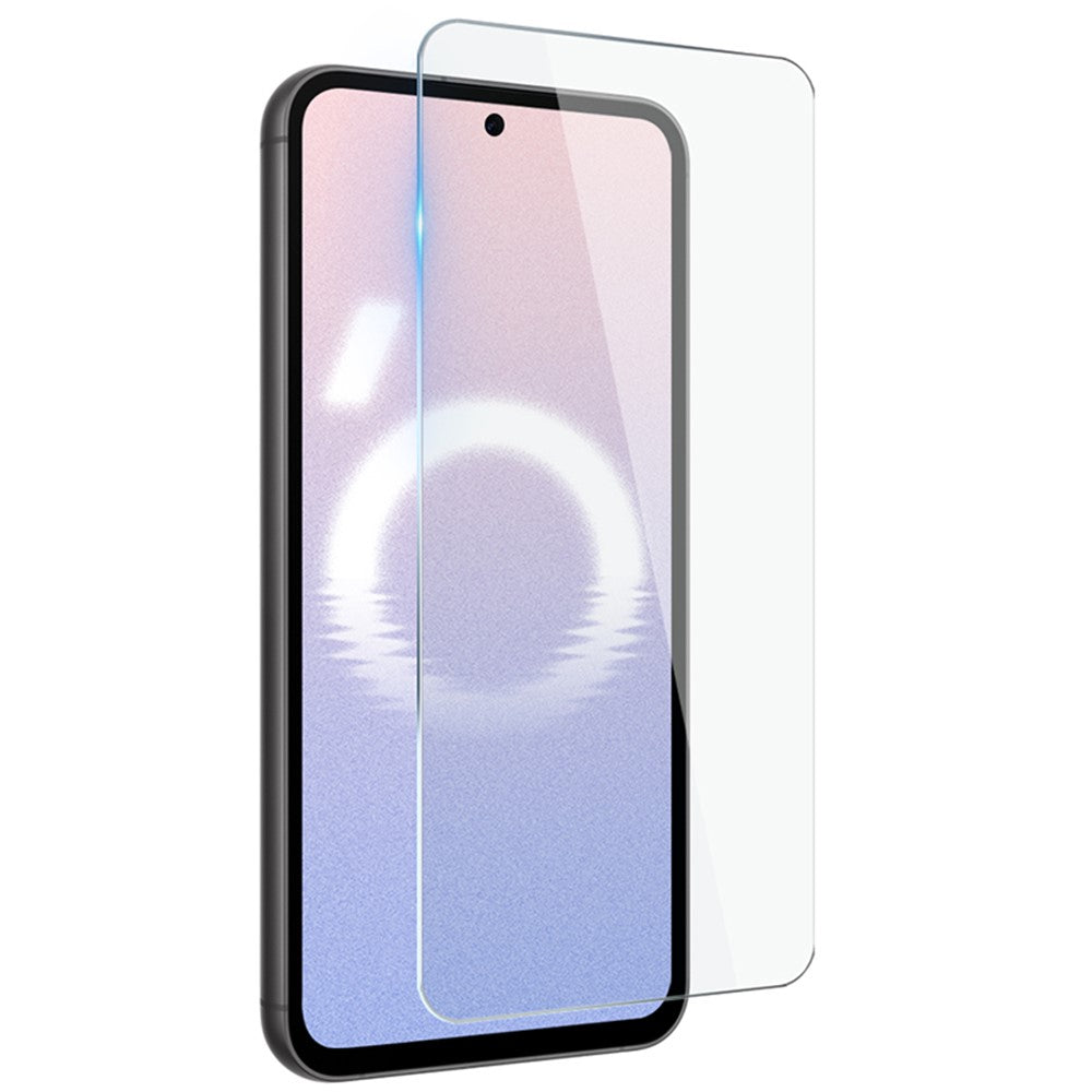 NORTHJO Cover til Samsung Galaxy S24 FE i klar TPU med hærdet glasbeskyttelsesfilm