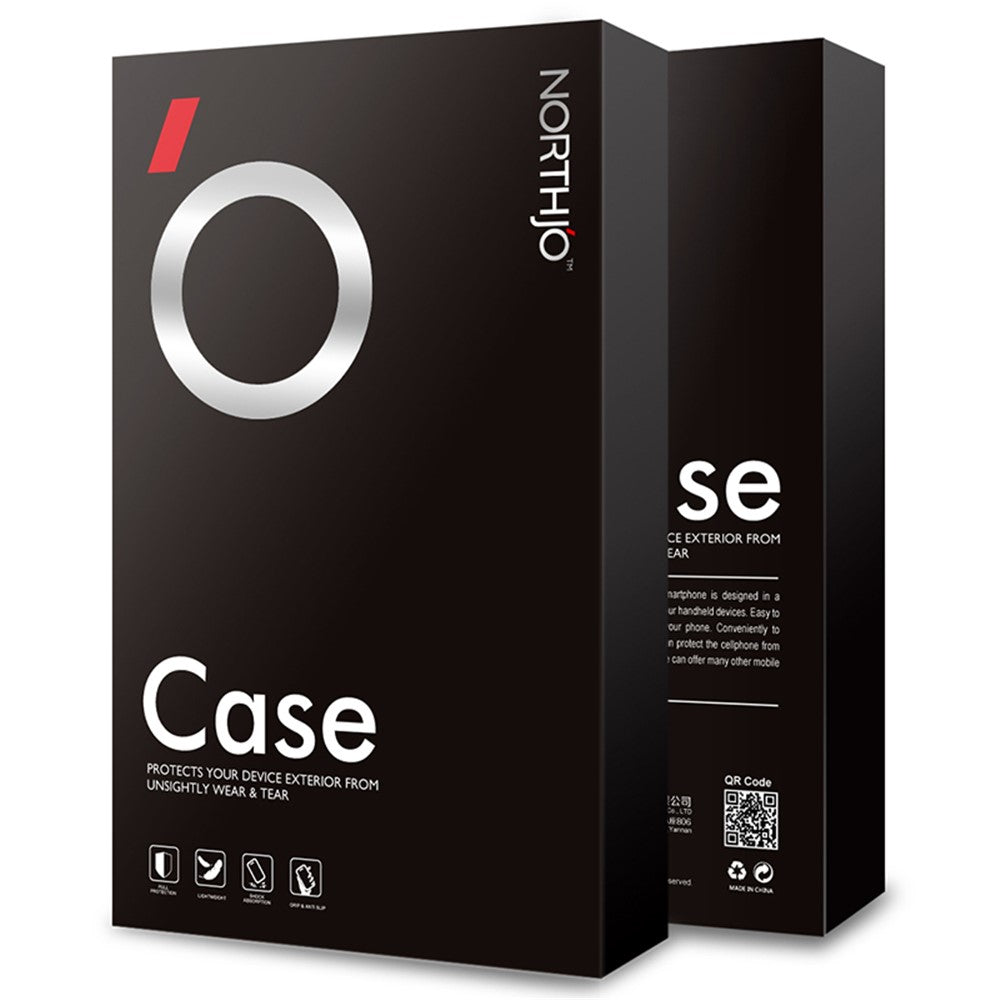 NORTHJO Cover til Samsung Galaxy S24 FE i klar TPU med hærdet glasbeskyttelsesfilm