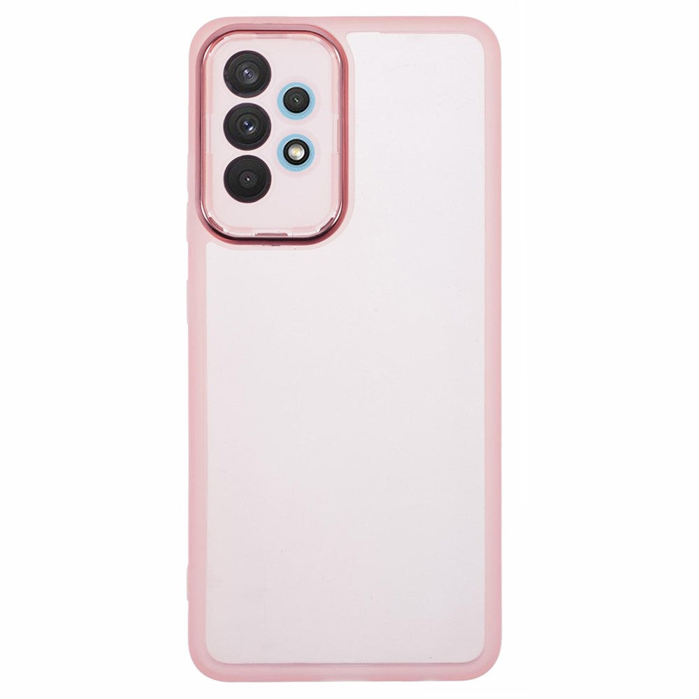 DKSM-serie til Samsung Galaxy M32 5G / A32 5G-cover Elektropletteret kameraramme TPU-telefoncover