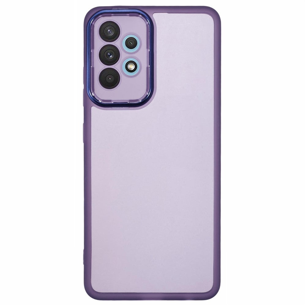 DKSM-serie til Samsung Galaxy M32 5G / A32 5G-cover Elektropletteret kameraramme TPU-telefoncover