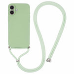 Til iPhone 16 Plus Crossbody Cover TPU Beskyttende Telefoncover med Blødt Fiberfor