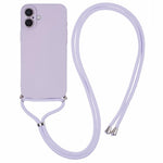 Til iPhone 16 Plus Crossbody Cover TPU Beskyttende Telefoncover med Blødt Fiberfor