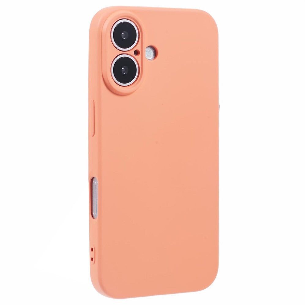 For iPhone 16 Plus Case Soft Fiber Lining TPU Phone Cover Camera Lens Protection