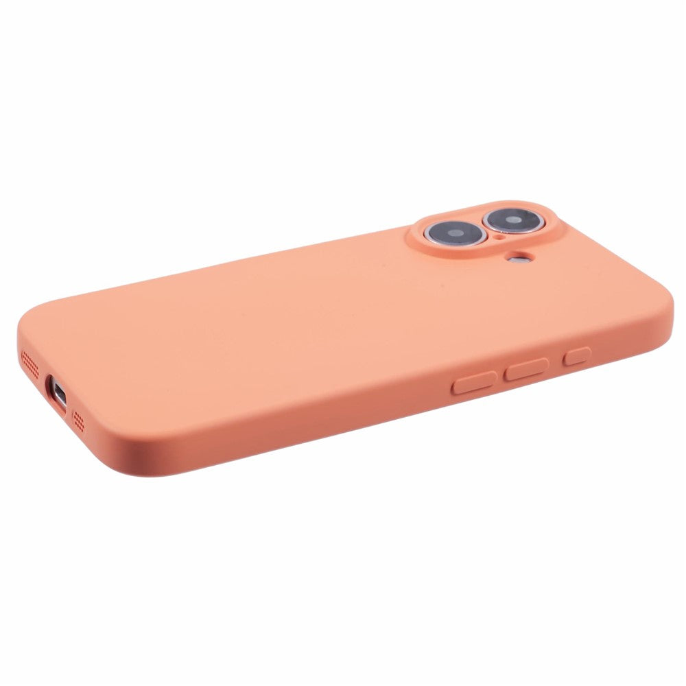 For iPhone 16 Plus Case Soft Fiber Lining TPU Phone Cover Camera Lens Protection
