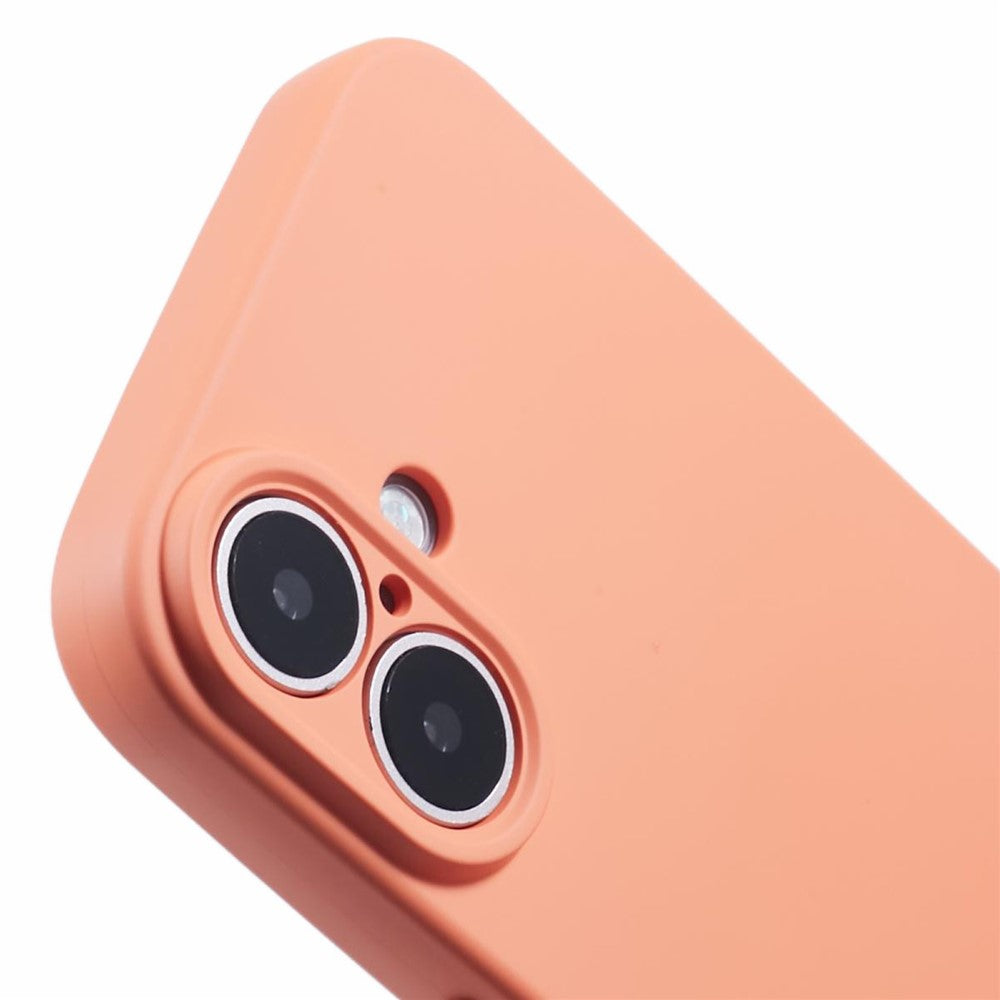For iPhone 16 Plus Case Soft Fiber Lining TPU Phone Cover Camera Lens Protection