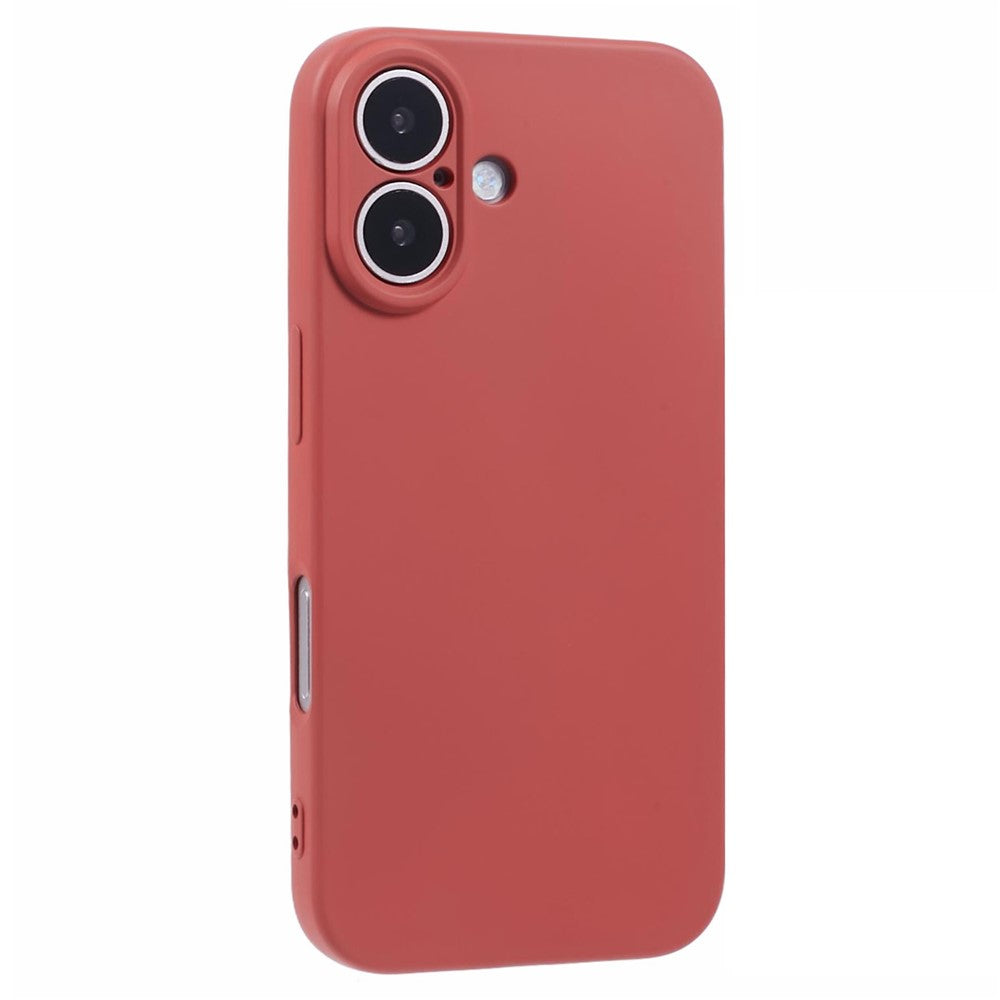 For iPhone 16 Plus Case Soft Fiber Lining TPU Phone Cover Camera Lens Protection