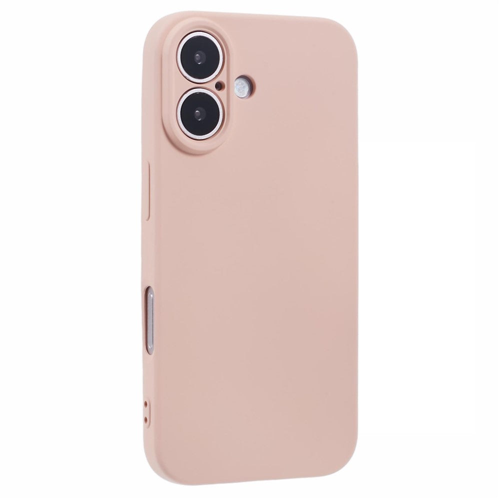 For iPhone 16 Plus Case Soft Fiber Lining TPU Phone Cover Camera Lens Protection