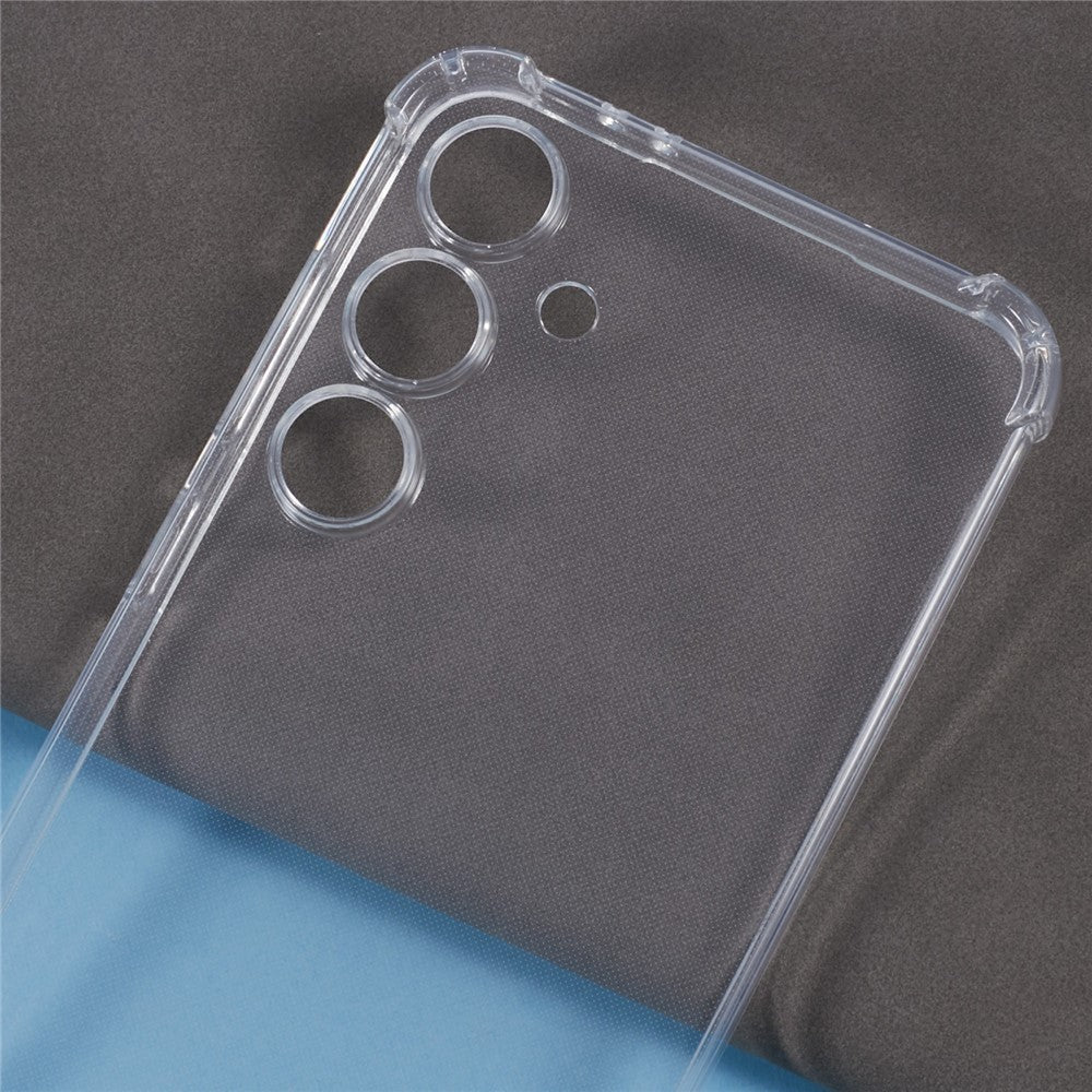 Til Samsung Galaxy S24 FE Etui TPU Klart Telefoncover Med Forstærket Hjørne