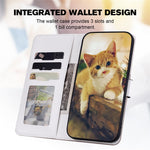 Cartoon Pet Series for Samsung Galaxy A35 5G Case Wallet Splicing Leather Cover