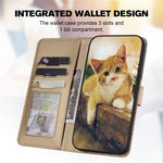 Cartoon Pet Series for Xiaomi Redmi Note 13 Pro 4G / Poco M6 Pro 4G Case Splicing Leather Wallet Phone Cover