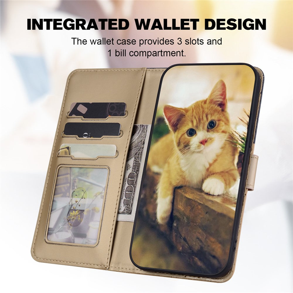 Cartoon Pet Series for Xiaomi Redmi Note 13 Pro 4G / Poco M6 Pro 4G Case Splicing Leather Wallet Phone Cover
