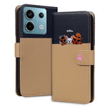 Cartoon Pet Series for Xiaomi Redmi Note 13 Pro 4G / Poco M6 Pro 4G Case Splicing Leather Wallet Phone Cover