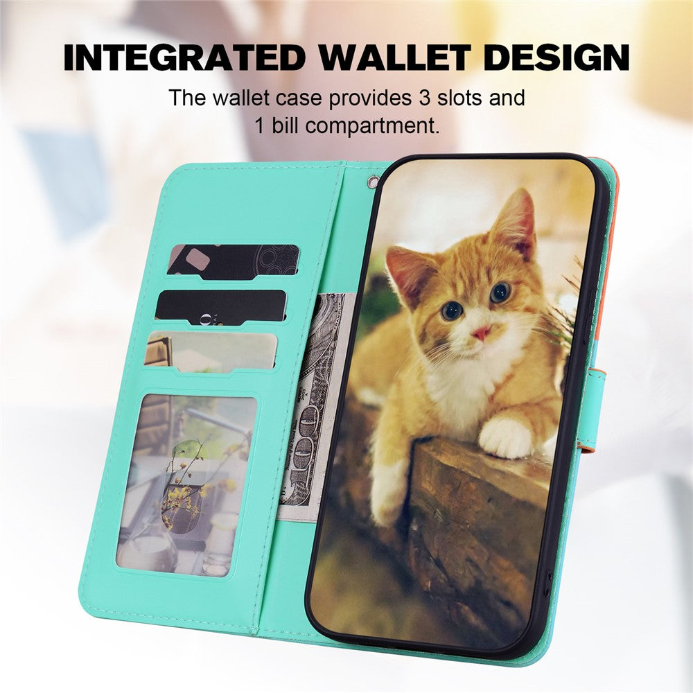 Cartoon Pet Series for Xiaomi Redmi Note 13 4G Wallet Phone Case Splicing Leather Flip Cover