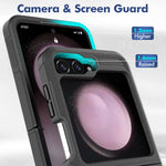 For Samsung Galaxy Z Flip7 FE 5G / Z Flip6 5G / Z Flip5 5G Phone Case 2-in-1 PC+TPU Shockproof Cover