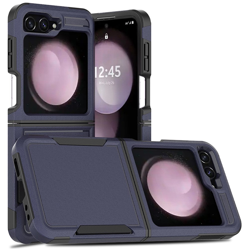 For Samsung Galaxy Z Flip7 FE 5G / Z Flip6 5G / Z Flip5 5G Phone Case 2-in-1 PC+TPU Shockproof Cover