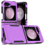 For Samsung Galaxy Z Flip7 FE 5G / Z Flip6 5G / Z Flip5 5G Phone Case 2-in-1 PC+TPU Shockproof Cover