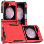 For Samsung Galaxy Z Flip7 FE 5G / Z Flip6 5G / Z Flip5 5G Phone Case 2-in-1 PC+TPU Shockproof Cover