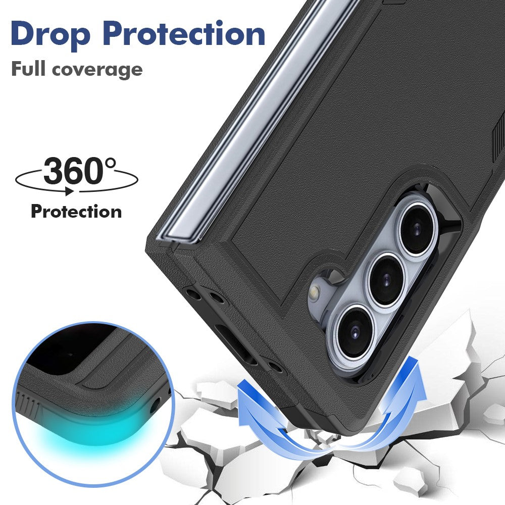 For Samsung Galaxy Z Fold6 5G Case Protective 2-in-1 PC+TPU Phone Cover